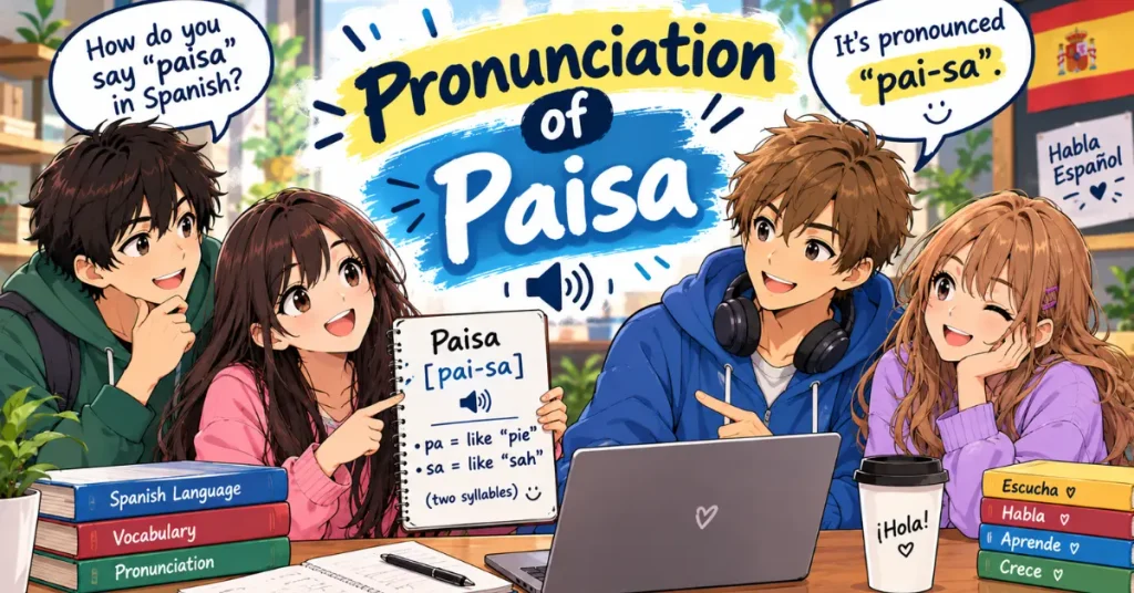 Pronunciation of Paisa