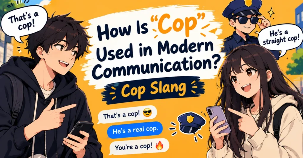 Related Slang Words Used Like “Cop” Cop Slang