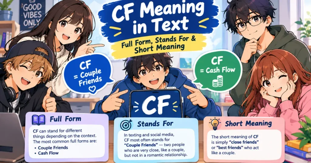 Full Form, Stands For & Short Meaning of CF Meaning in Text