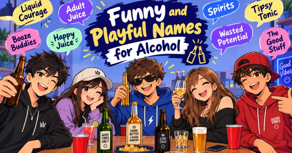 Funny and Playful Names for Alcohol