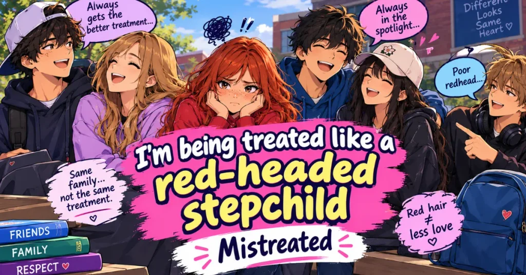 I’m being treated like a red-headed stepchild = Mistreated