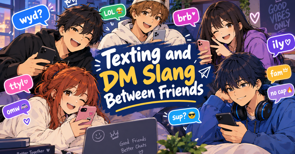 Friend Slang: Texting and DM Slang Between Friends