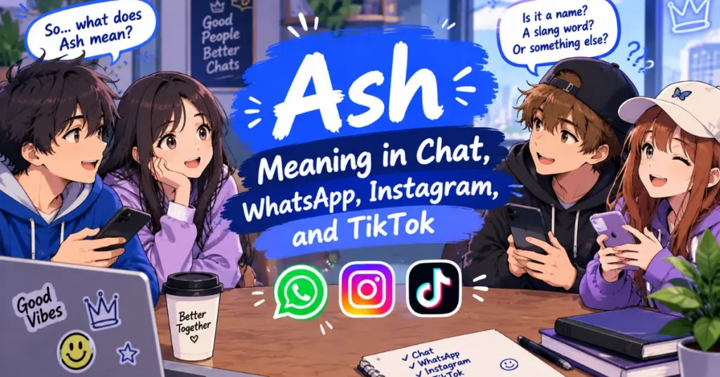 Ash Meaning in Chat, WhatsApp, Instagram, and TikTok
