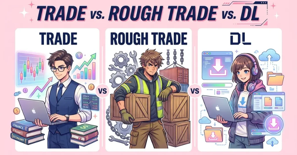 Trade vs. Rough Trade vs. DL