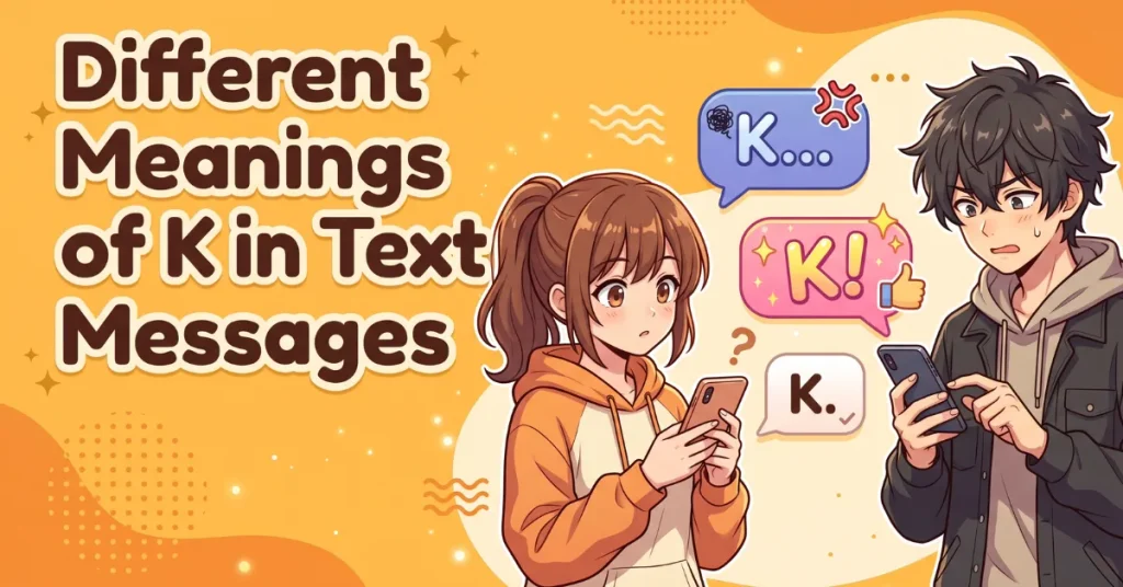 Different Meanings of K in Text Messages